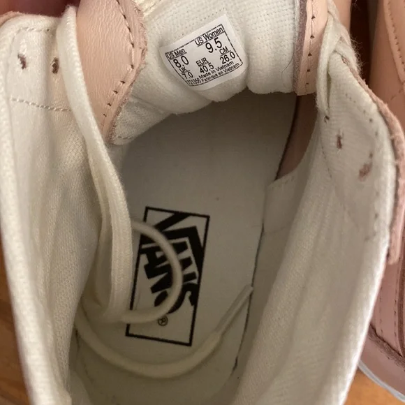 Vans Women's Pink High-Top Sneakers - Picture 10 of 13